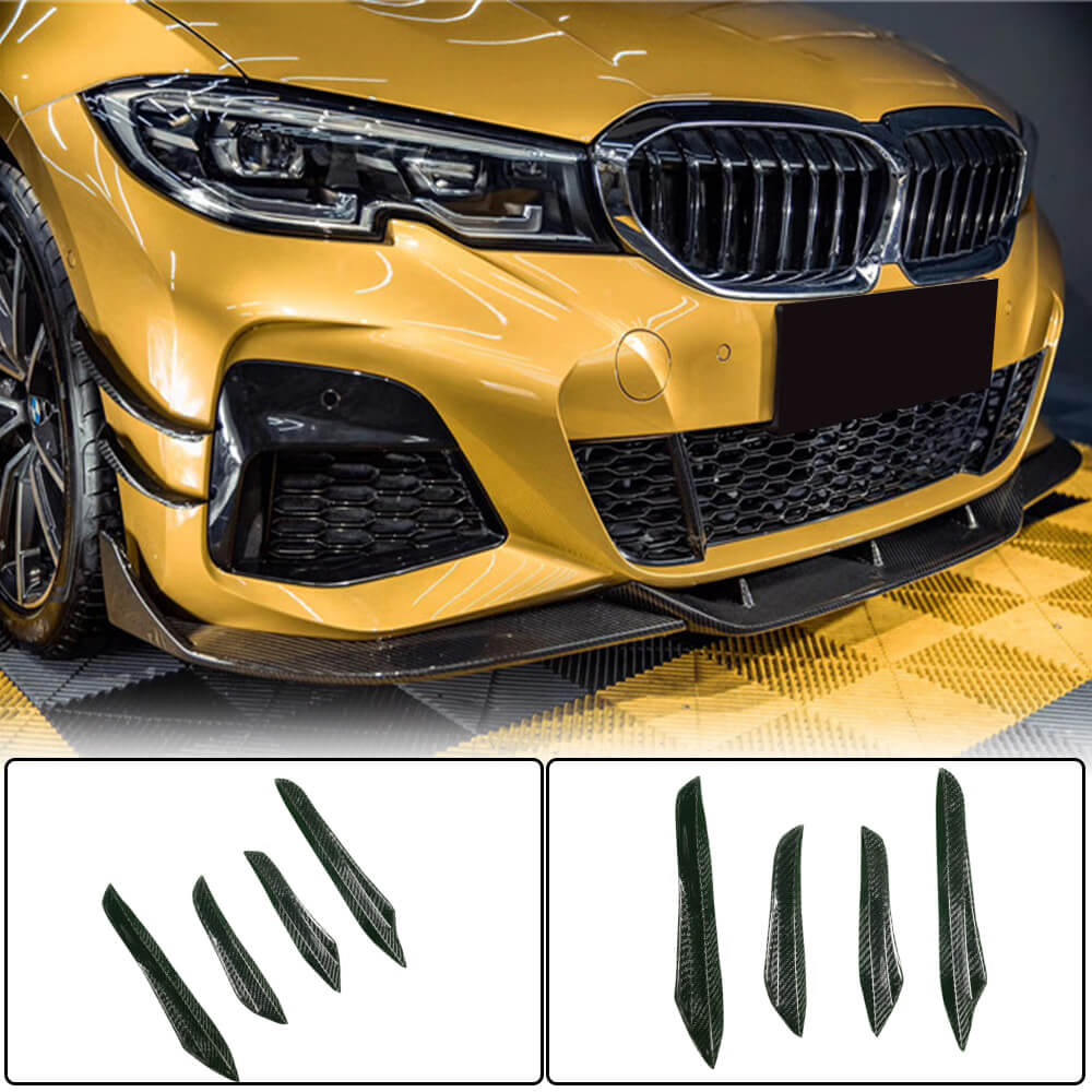BMW 3 Series G20 M Sport Sedan 2019-2022 Front Bumper Vents Carbon Fiber-Ahacarbon