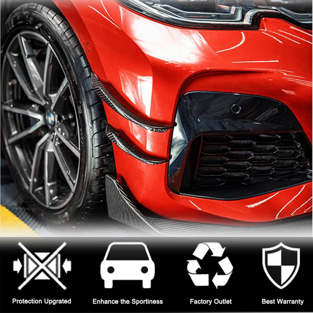 BMW 3 Series G20 M Sport Sedan 2019-2022 Front Bumper Vents Carbon Fiber-Ahacarbon