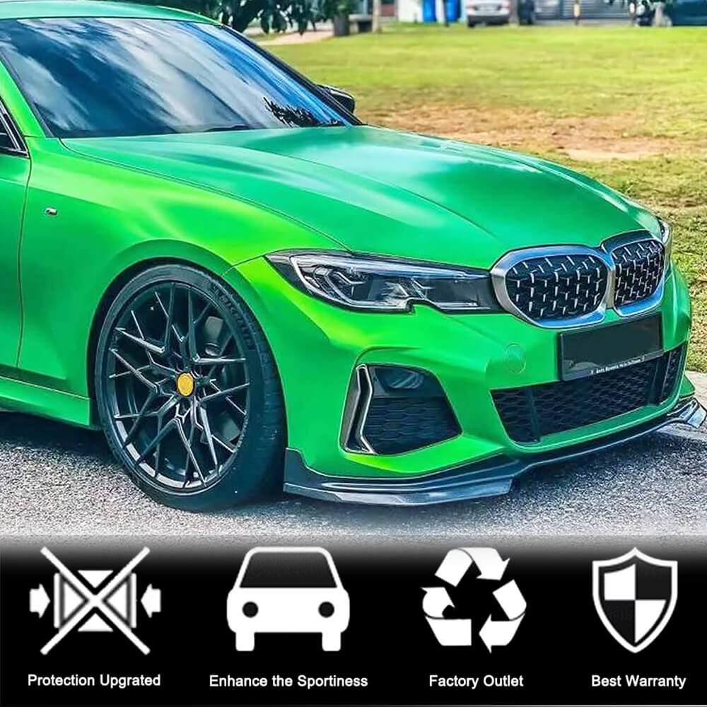 BMW 3 Series G20 320i 330i M Sport M340i 2019-2021 Front Bumper Lip Carbon Fiber-Ahacarbon