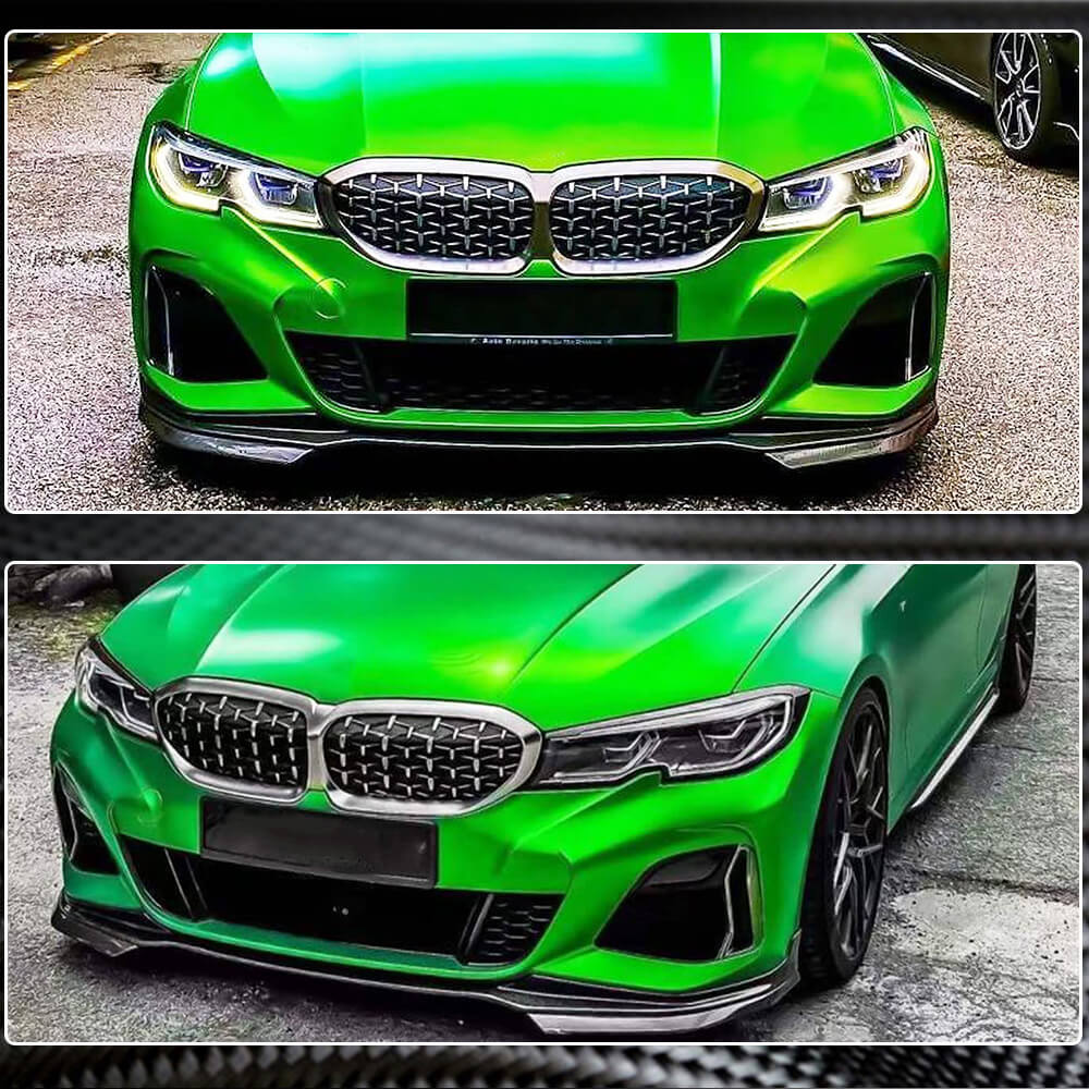 BMW 3 Series G20 320i 330i M Sport M340i 2019-2021 Front Bumper Lip Carbon Fiber-Ahacarbon