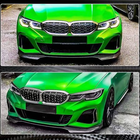 BMW 3 Series G20 320i 330i M Sport M340i 2019-2021 Front Bumper Lip Carbon Fiber-Ahacarbon