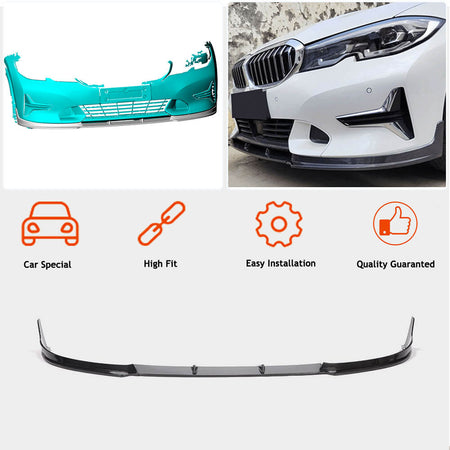 BMW 3 Series G20 G28 330i 2020-2023 Front Bumper Lip Spoiler Carbon Fiber/FRP-Ahacarbon
