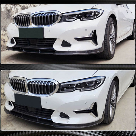 BMW 3 Series G20 G28 330i 2020-2023 Front Bumper Lip Spoiler Carbon Fiber/FRP-Ahacarbon