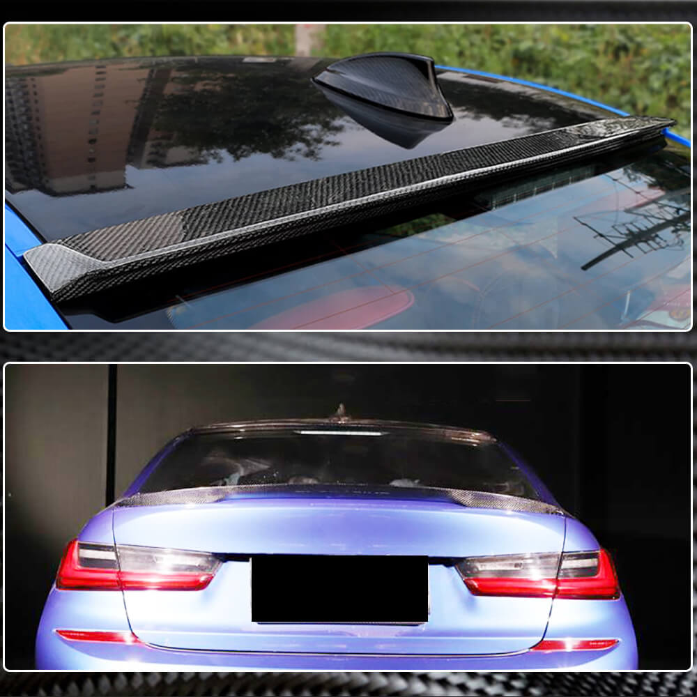 BMW 3 Series G20 2019UP Rear Roof Spoiler Carbon Fiber-Ahacarbon