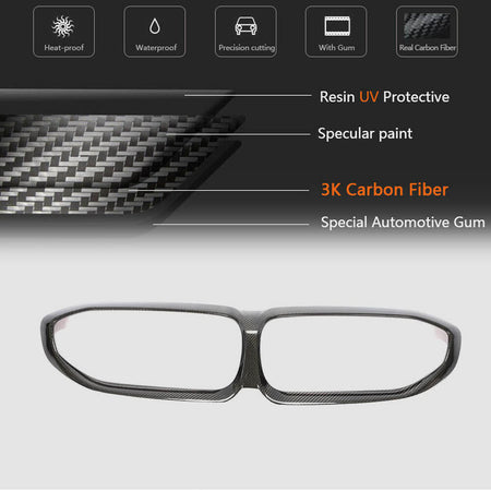 BMW 3 Series G20 2019-2021 Front Grille Dry Carbon Fiber-Ahacarbon