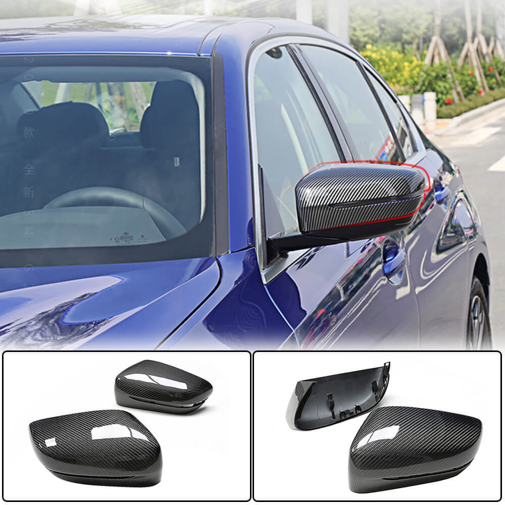 BMW 3 Series G20 G21 2019-2022 Mirror Covers LHD Replacement Style Carbon Fiber-Ahacarbon