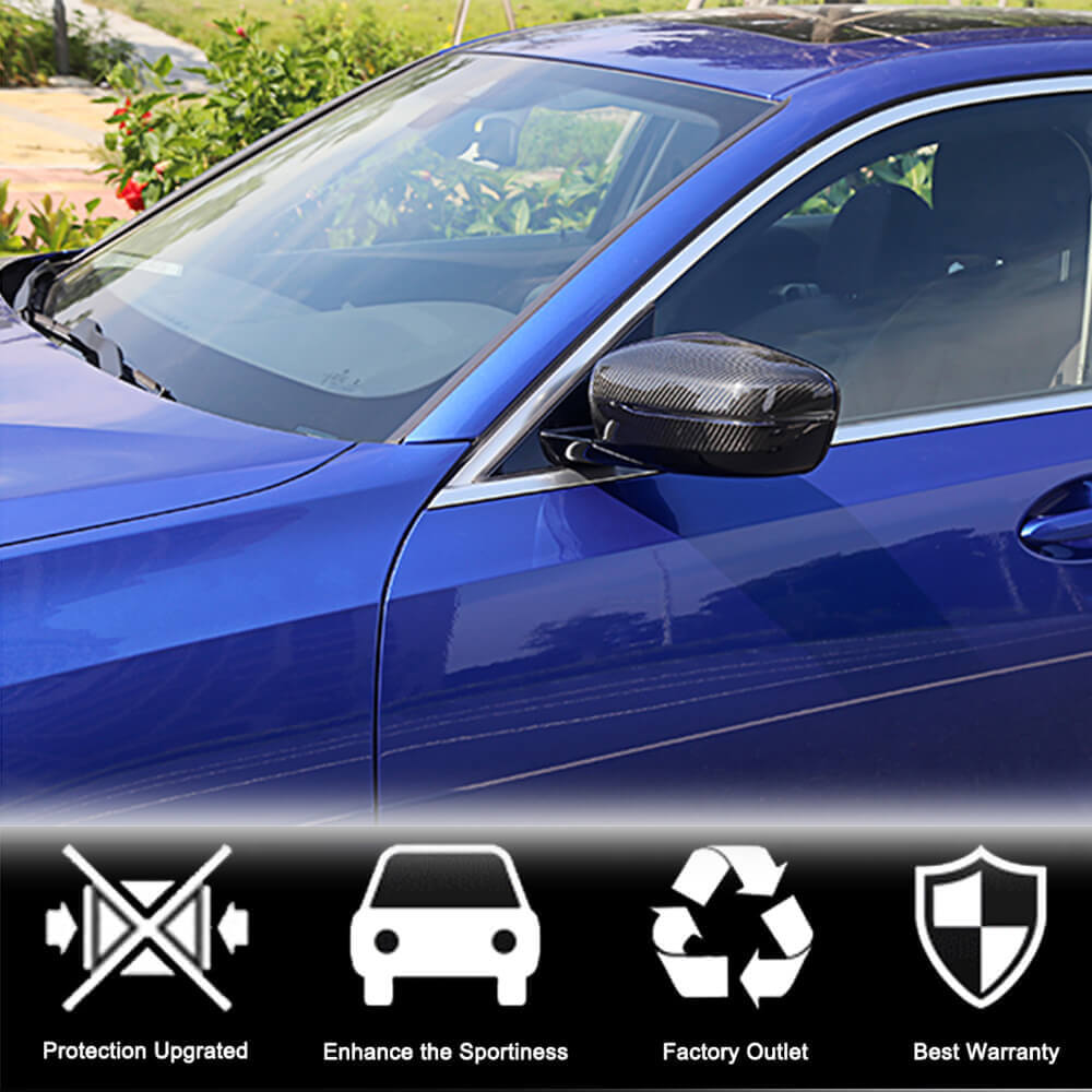 BMW 3 Series G20 G21 2019-2022 Mirror Covers LHD Replacement Style Carbon Fiber-Ahacarbon