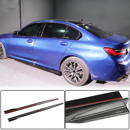 BMW 3 Series G20 M Sport 2019-2023 Side Skirts Carbon Fiber-Ahacarbon