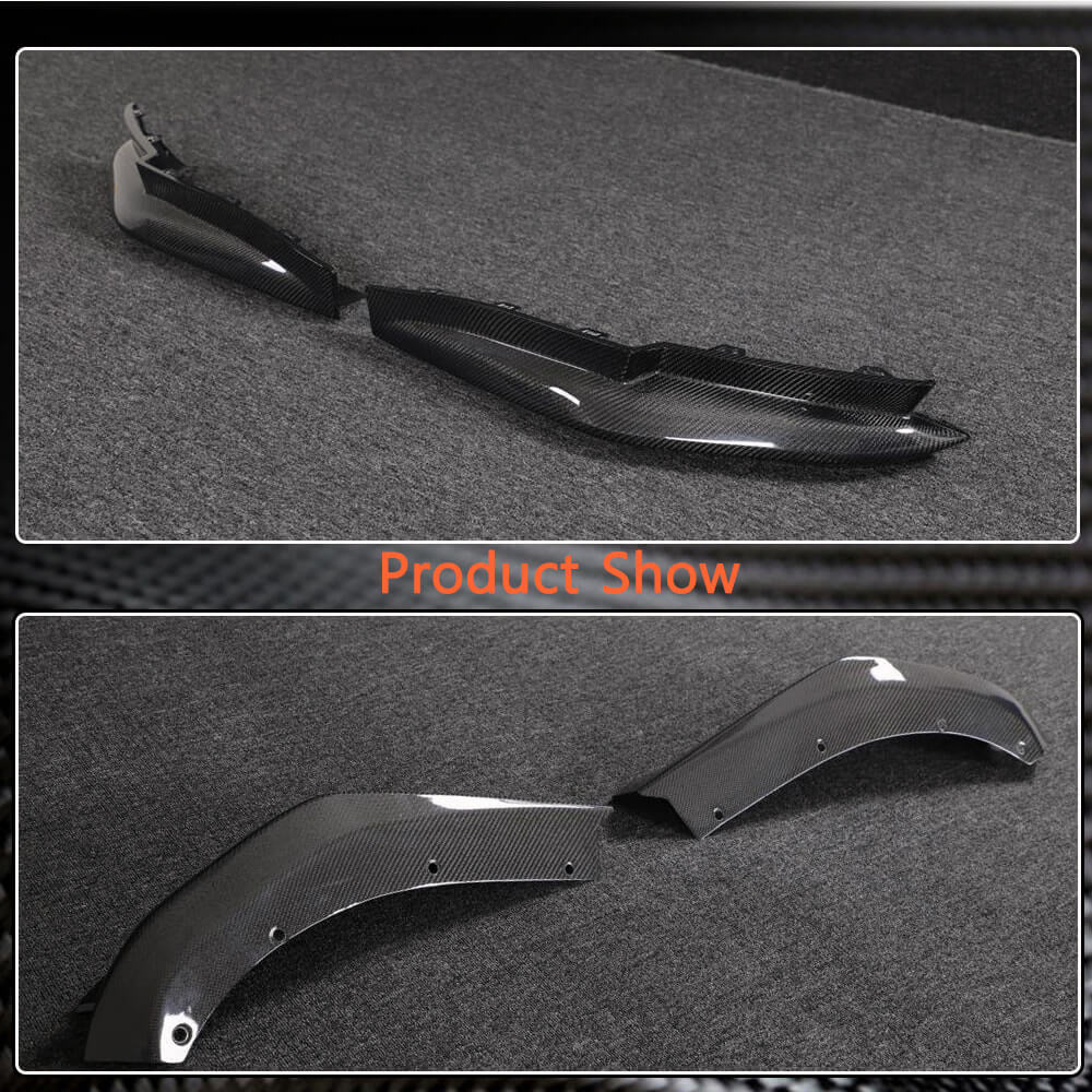 BMW 3 Series G80 M3 2021-2022 Rear Bumper Splitter Dry Carbon Fiber-Ahacarbon