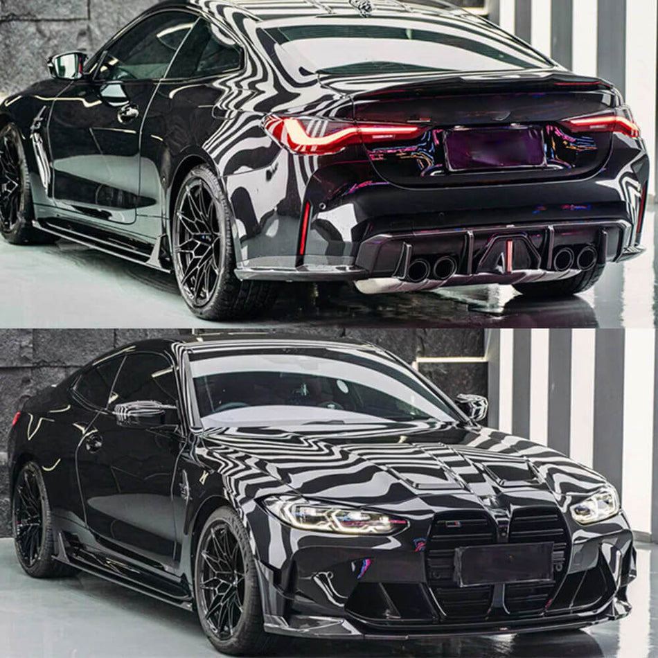 BMW 3 Series G80 M3 2021-2023 Side Skirts Dry Carbon Fiber-Ahacarbon