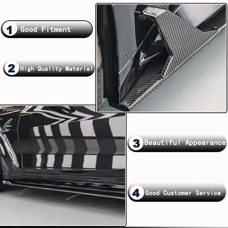 BMW 3 Series G80 M3 2021-2023 Side Skirts Dry Carbon Fiber-Ahacarbon