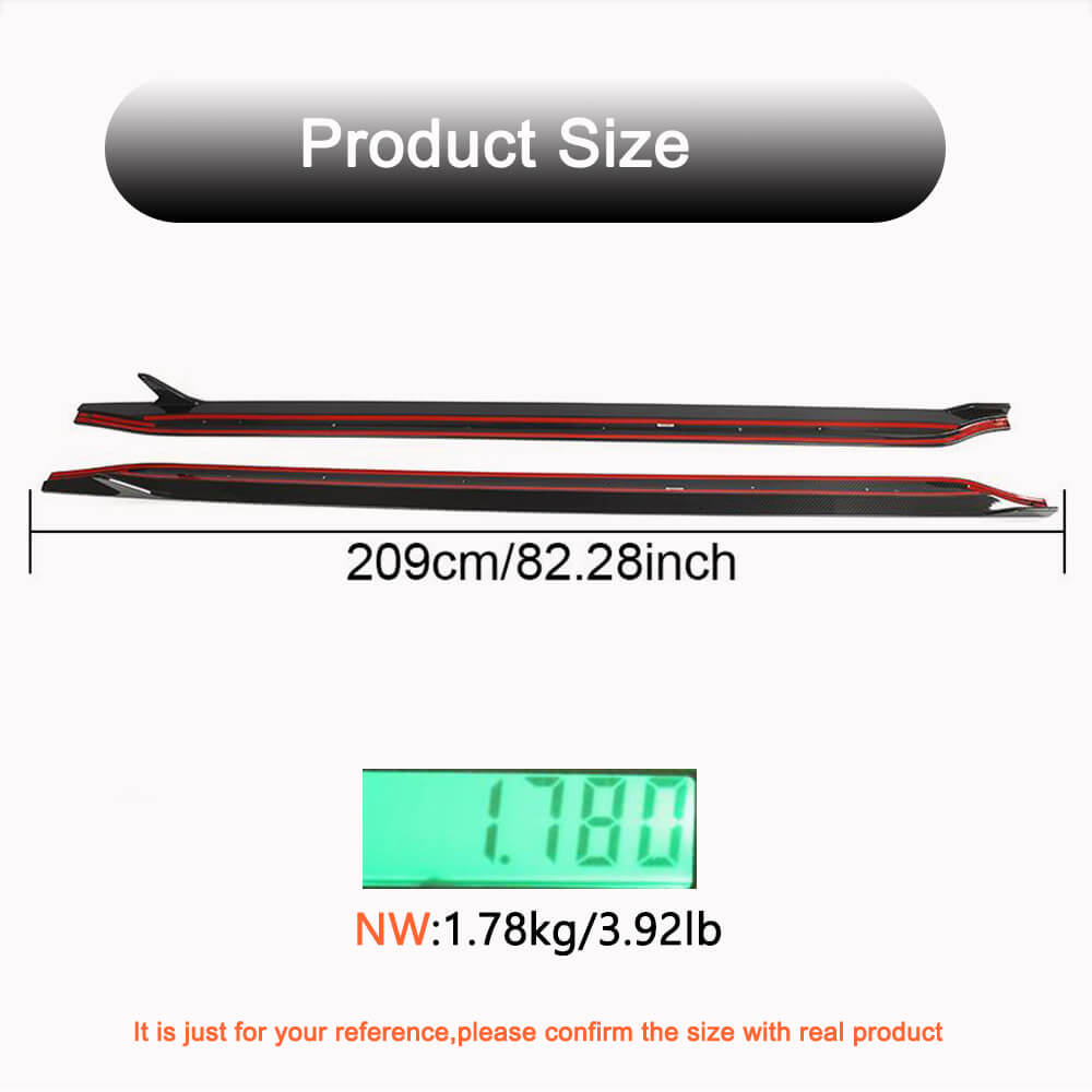 BMW 3 Series G80 M3 2021-2023 Side Skirts Dry Carbon Fiber-Ahacarbon