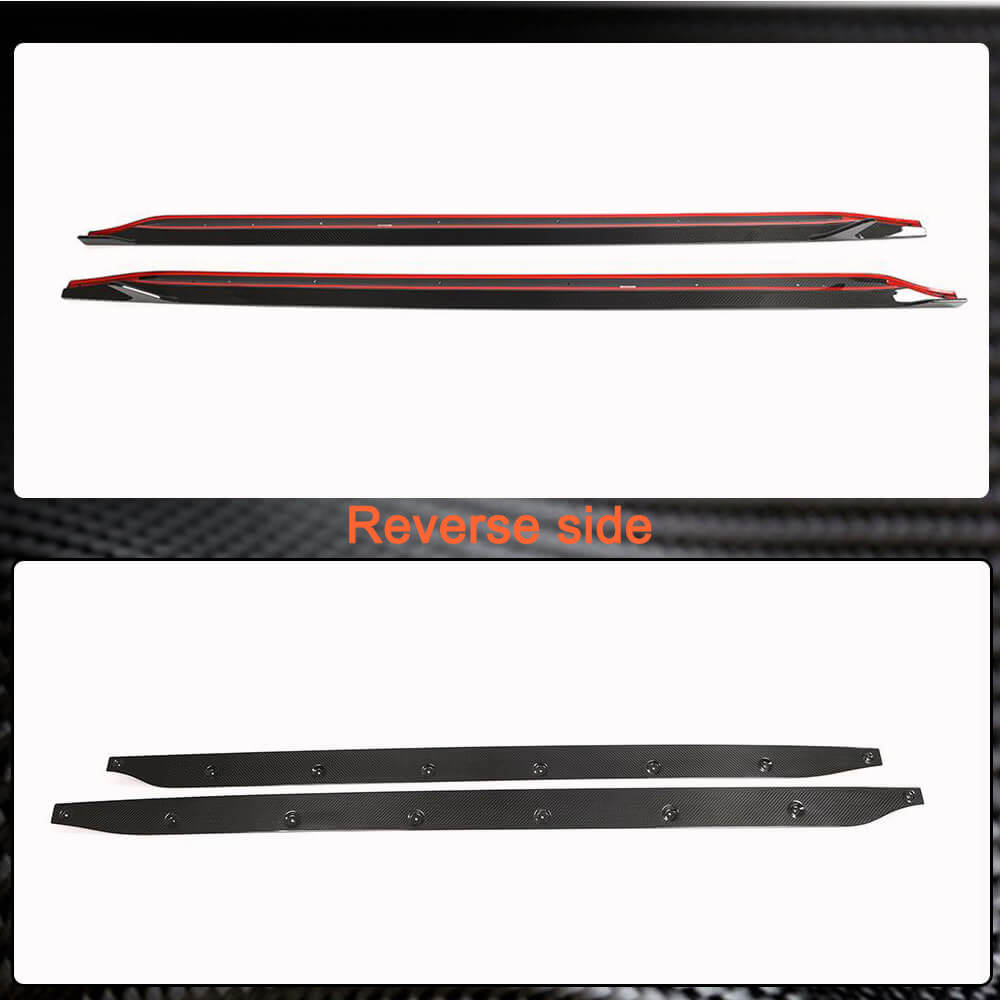 BMW 3 Series G80 M3 2021-2023 Side Skirts Dry Carbon Fiber-Ahacarbon