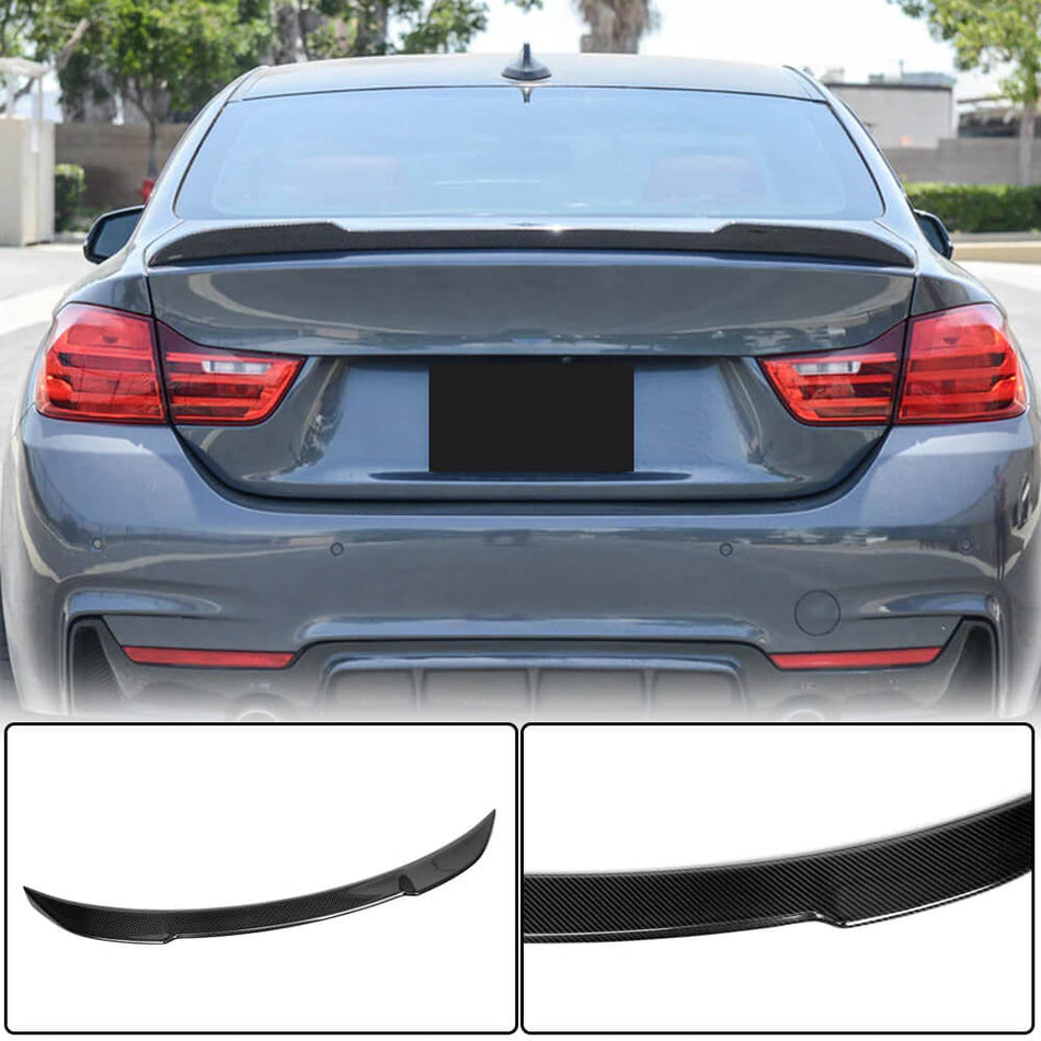 BMW 4 Series F32 Coupe 2014-2019 Rear Trunk Spoiler Carbon Fiber-Ahacarbon
