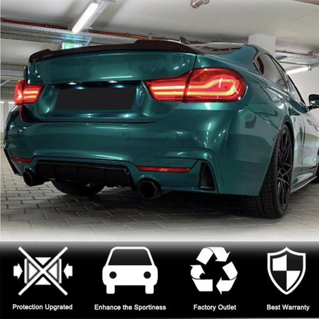 BMW 4 Series F32 Coupe 2014-2019 Rear Trunk Spoiler Carbon Fiber-Ahacarbon