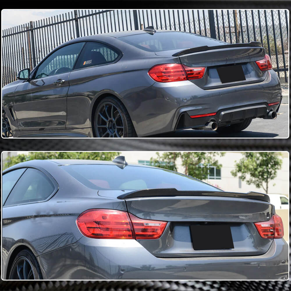 BMW 4 Series F32 Coupe 2014-2019 Rear Trunk Spoiler Carbon Fiber-Ahacarbon