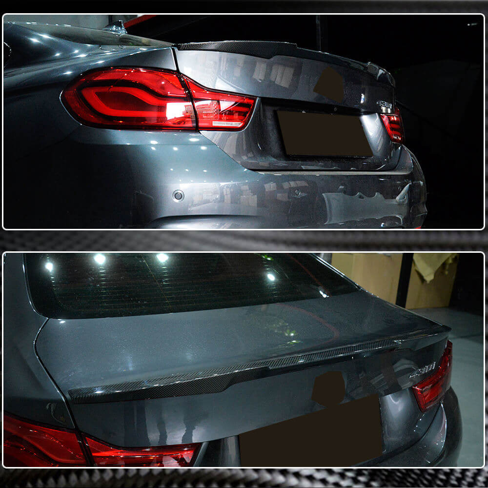 BMW 4 Series F32 Coupe 2014-2019 Rear Trunk Spoiler Carbon Fiber-Ahacarbon