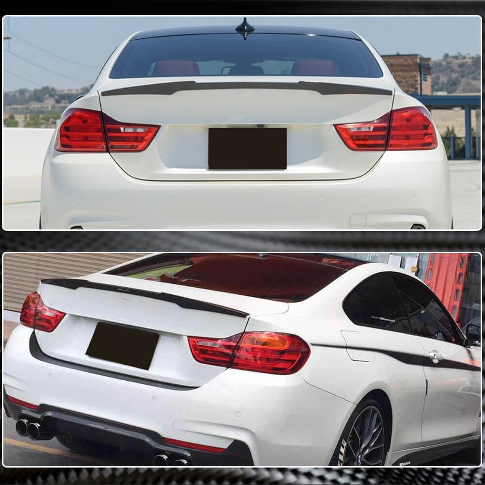 BMW 4 Series F32 Coupe 2014-2019 Rear Trunk Spoiler Carbon Fiber-Ahacarbon