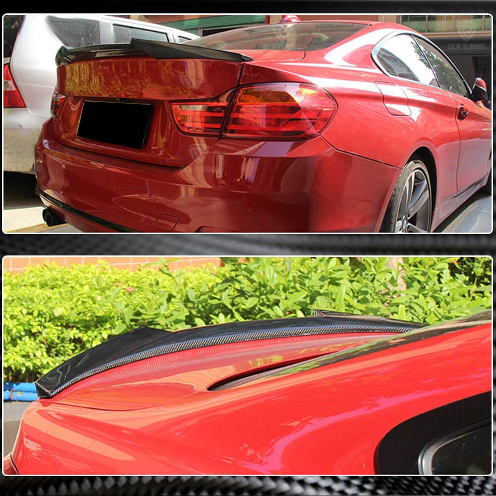 BMW 4 Series F32 Coupe 2014-2019 Rear Trunk Spoiler Carbon Fiber-Ahacarbon