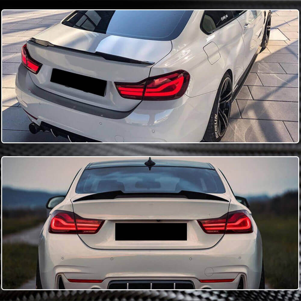BMW 4 Series F32 Coupe 2014-2019 Rear Trunk Spoiler Carbon Fiber-Ahacarbon