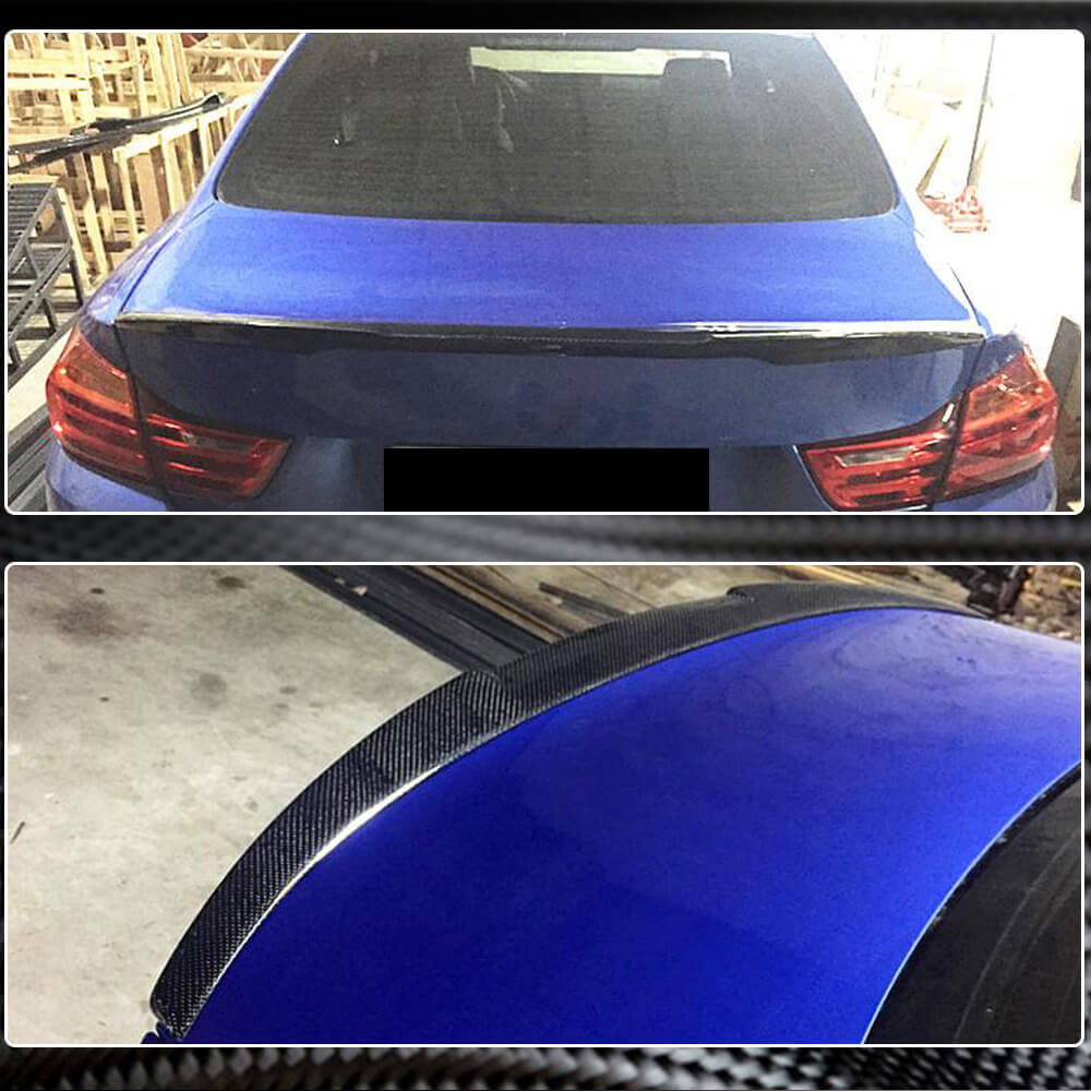 BMW 4 Series F32 Coupe 2014-2019 Rear Trunk Spoiler Carbon Fiber-Ahacarbon
