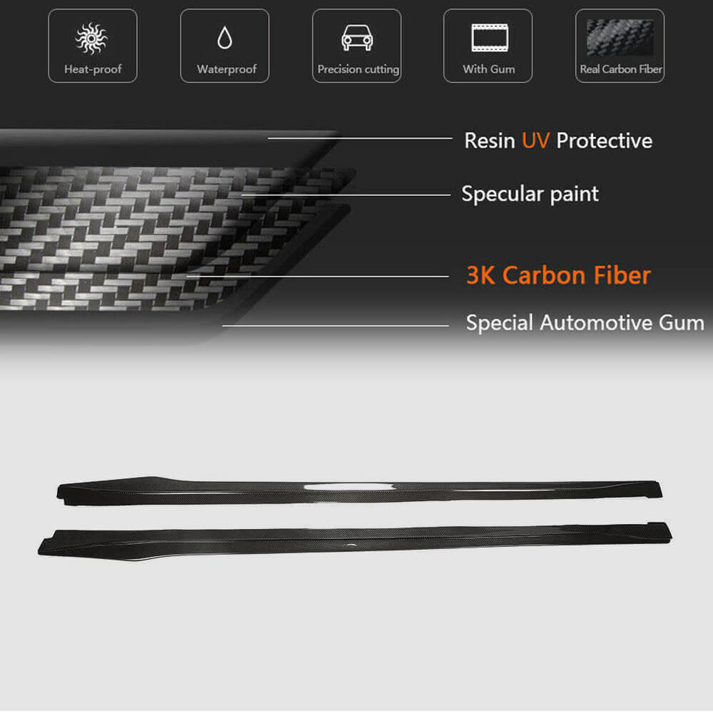 BMW 4 Series F32 F33 M Sport 2014-2019 Side Skirts Carbon Fiber-Ahacarbon