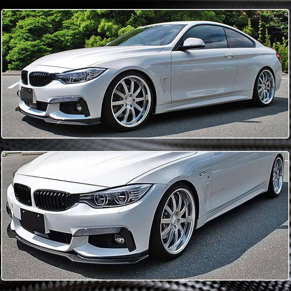 BMW 4 Series F32 F33 F36 M Sport 2014-2019 Front Bumper Lip Carbon Fiber-Ahacarbon