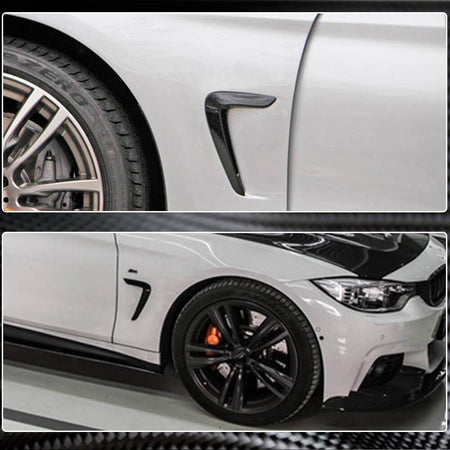 BMW 4 Series F32 F33 F36 2014-2019 Side Air Fender Vents Dry Carbon Fiber-Ahacarbon