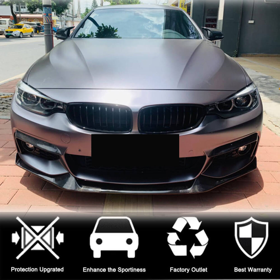 BMW 4 Series F32 F33 F36 M Sport 2014-2019 Fog Light Vents Carbon Fiber-Ahacarbon