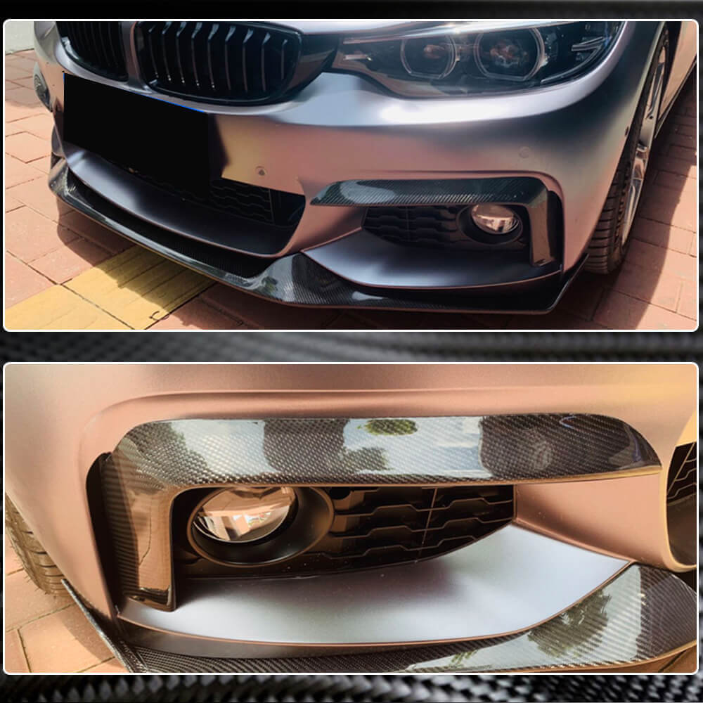 BMW 4 Series F32 F33 F36 M Sport 2014-2019 Fog Light Vents Carbon Fiber-Ahacarbon