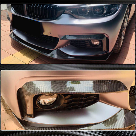 BMW 4 Series F32 F33 F36 M Sport 2014-2019 Fog Light Vents Carbon Fiber-Ahacarbon