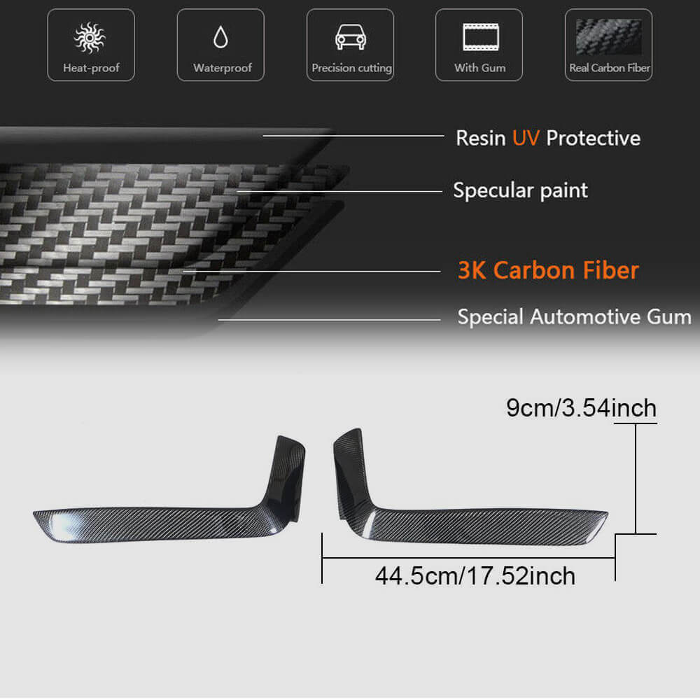 BMW 4 Series F32 F33 F36 M Sport 2014-2019 Fog Light Vents Carbon Fiber-Ahacarbon