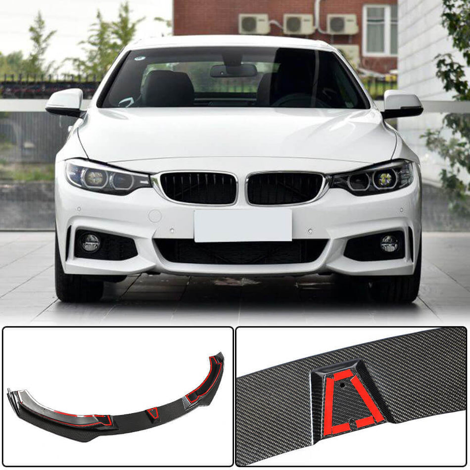 BMW 4 Series F32 F33 F36 M Sport 2014-2019 Front Bumper Lip Carbon Fiber-Ahacarbon