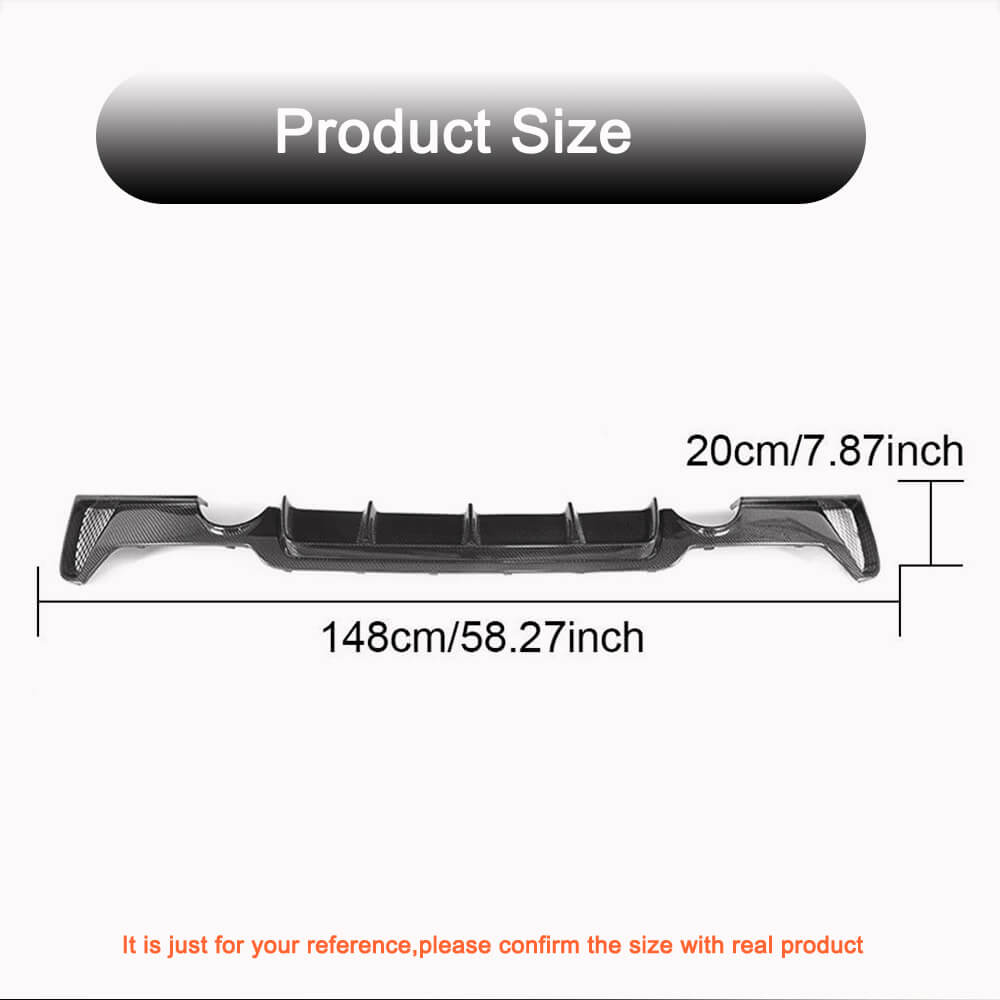 BMW 4 Series F32 F33 F36 M Sport 2014-2019 Rear Bumper Diffuser Carbon Fiber/FRP-Ahacarbon