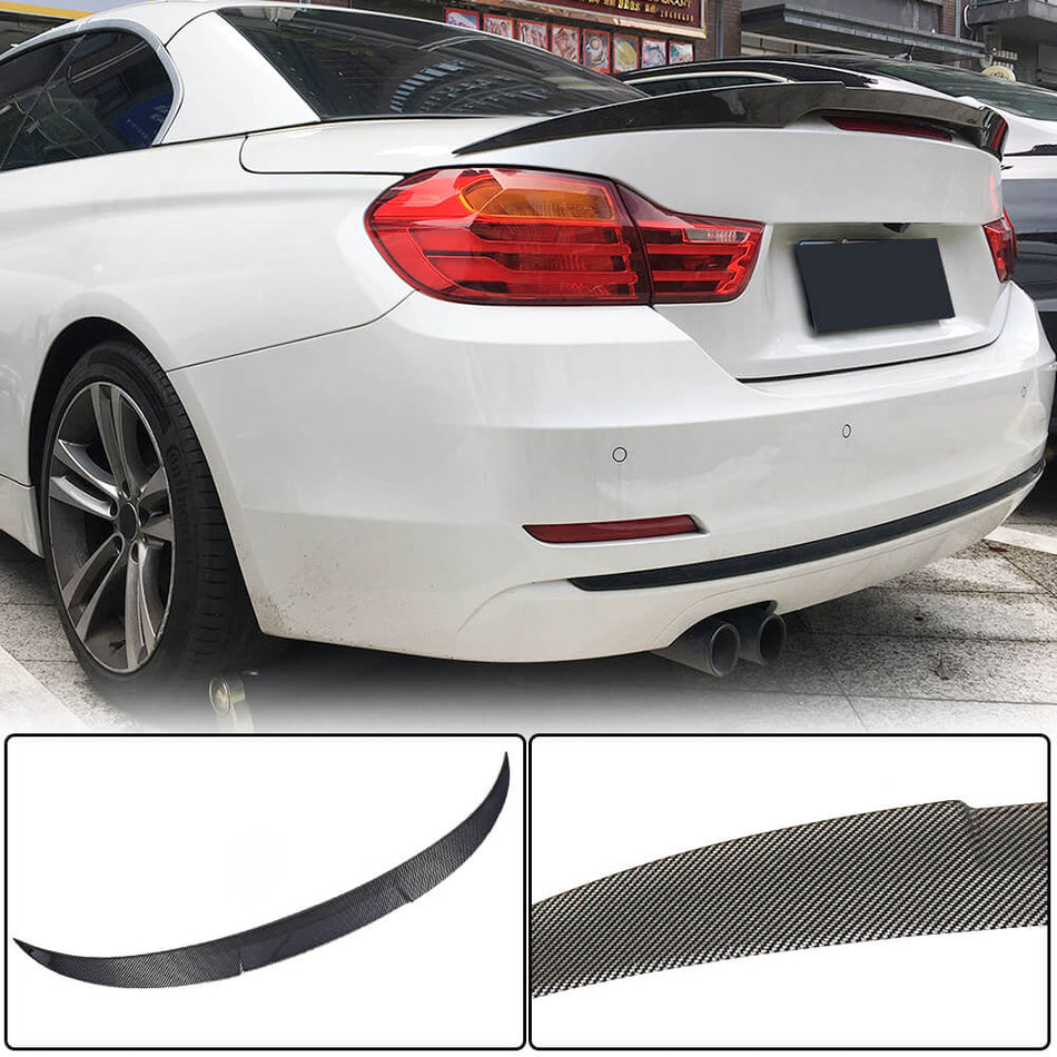 BMW 4 Series F33 F83 M4 2014-2019 Rear Trunk Spoiler Carbon Fiber-Ahacarbon