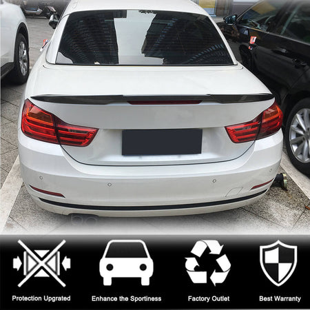 BMW 4 Series F33 F83 M4 2014-2019 Rear Trunk Spoiler Carbon Fiber-Ahacarbon