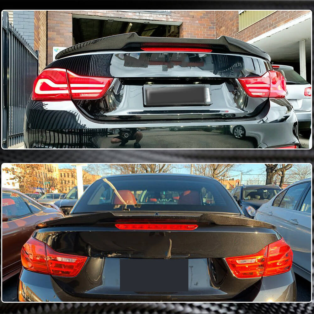 BMW 4 Series F33 F83 M4 2014-2019 Rear Trunk Spoiler Carbon Fiber-Ahacarbon