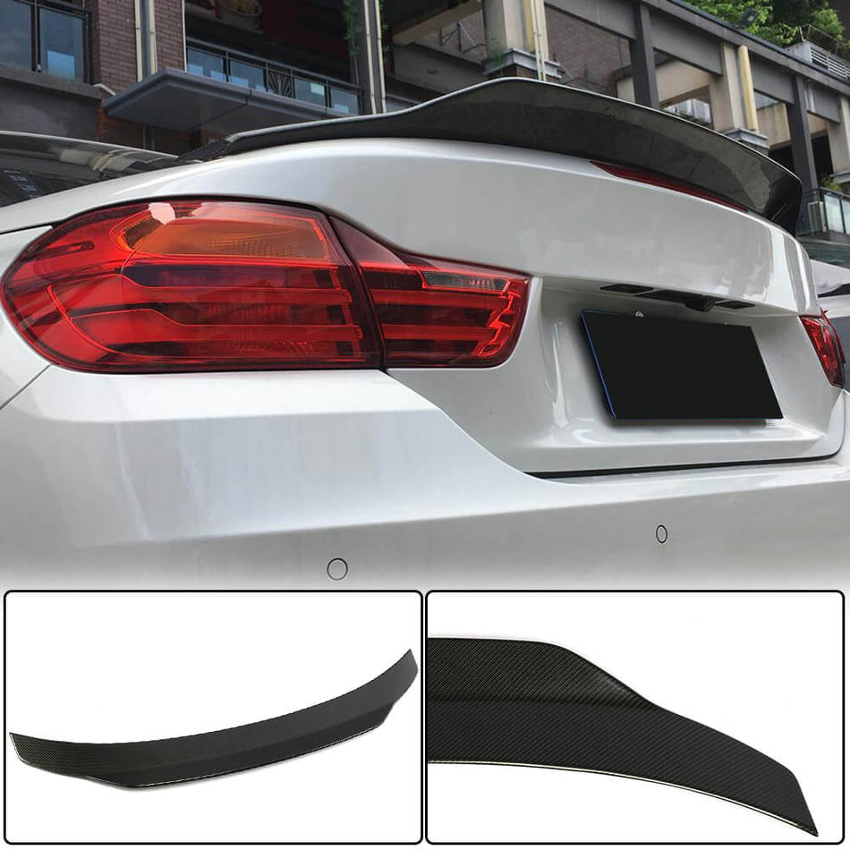 BMW 4 Series F33 F83 M4 Convertible 2014-2019 Rear Trunk Spoiler Carbon Fiber-Ahacarbon