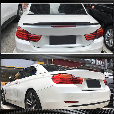 BMW 4 Series F33 F83 M4 Convertible 2014-2019 Rear Trunk Spoiler Carbon Fiber-Ahacarbon