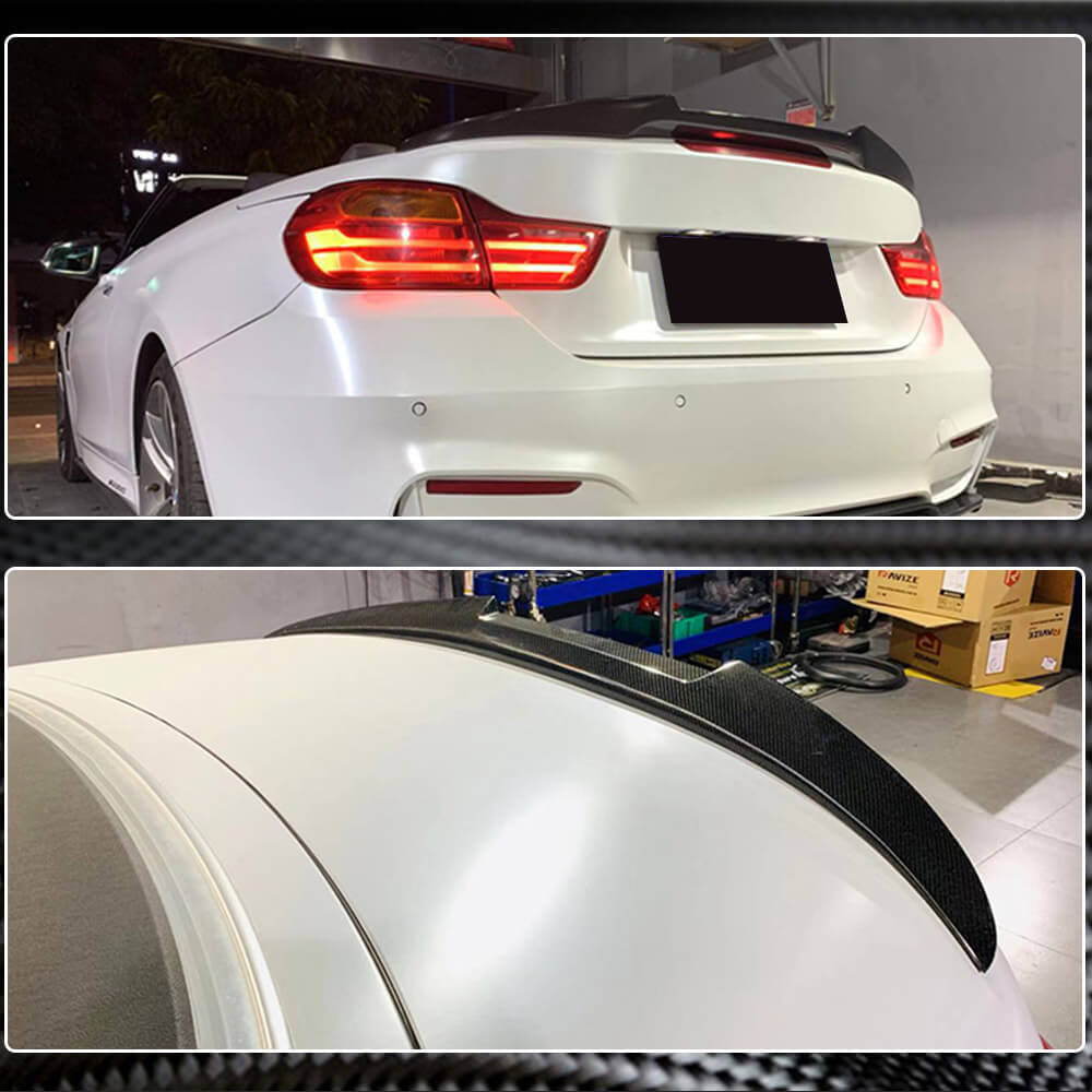 BMW 4 Series F33 F83 Convertible 2014-2019 Rear Trunk Spoiler Carbon Fiber-Ahacarbon