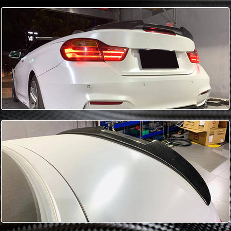 BMW 4 Series F33 F83 Convertible 2014-2019 Rear Trunk Spoiler Carbon Fiber-Ahacarbon