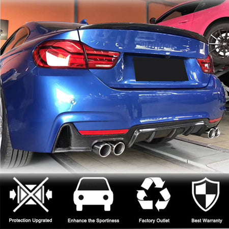 BMW 4 Series F36 2014-2019 Rear Trunk Spoiler Carbon Fiber-Ahacarbon