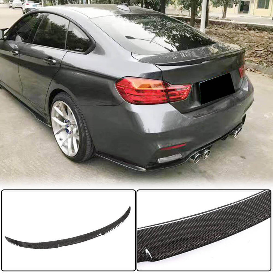 BMW 4 Series F36 Gran Coupe 2014-2019 Rear Trunk Spoiler Carbon Fiber-Ahacarbon