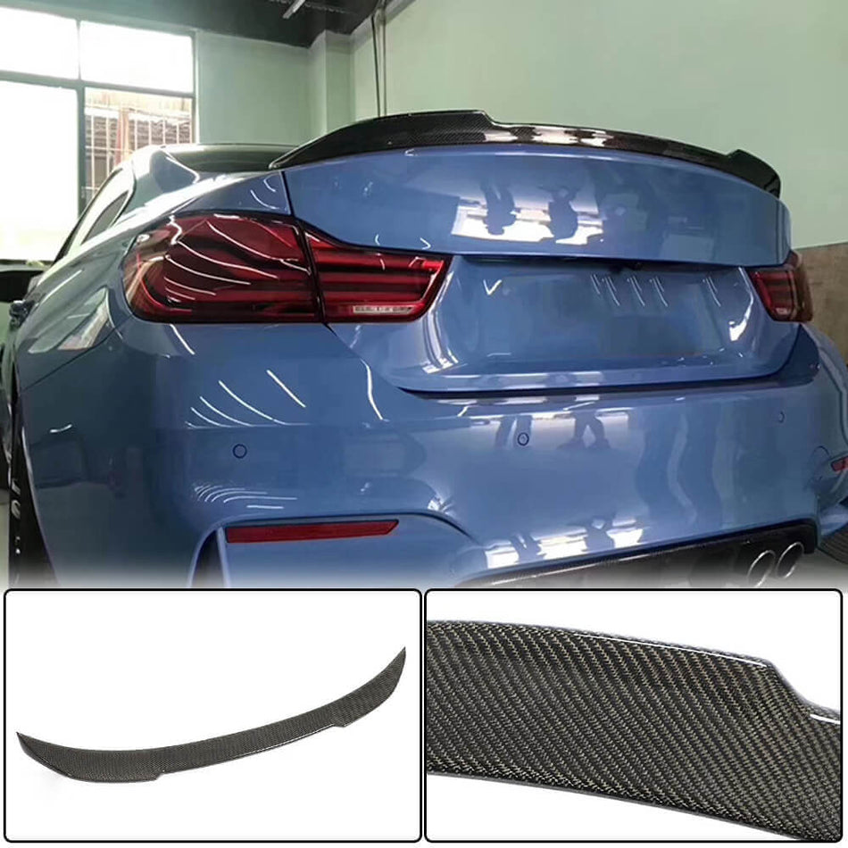 BMW 4 Series F36 Gran Coupe 2014-2019 Rear Trunk Spoiler Carbon Fiber-Ahacarbon