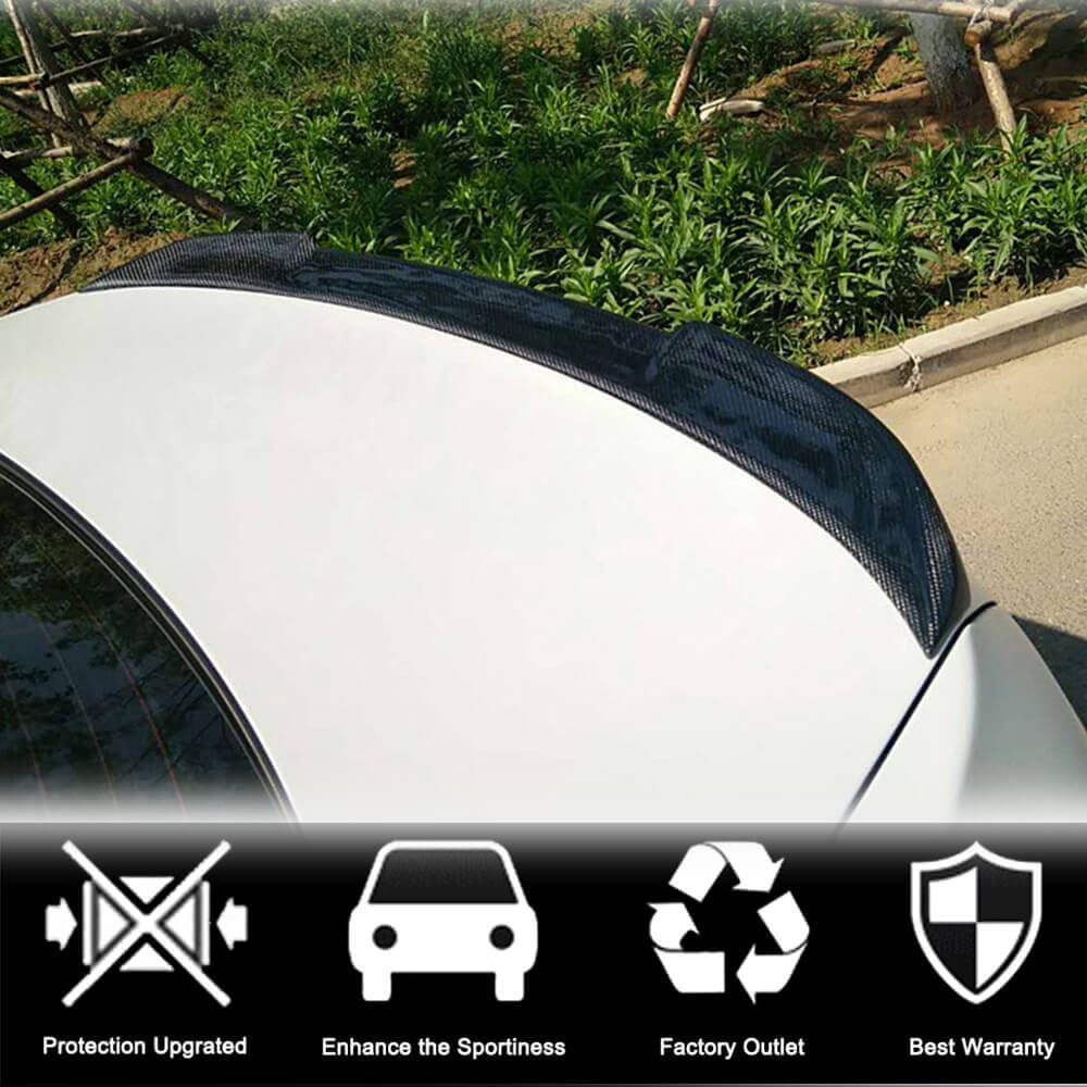 BMW 4 Series F36 Gran Coupe 2014-2019 Rear Trunk Spoiler Carbon Fiber-Ahacarbon