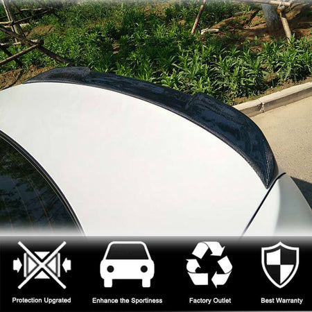BMW 4 Series F36 Gran Coupe 2014-2019 Rear Trunk Spoiler Carbon Fiber-Ahacarbon