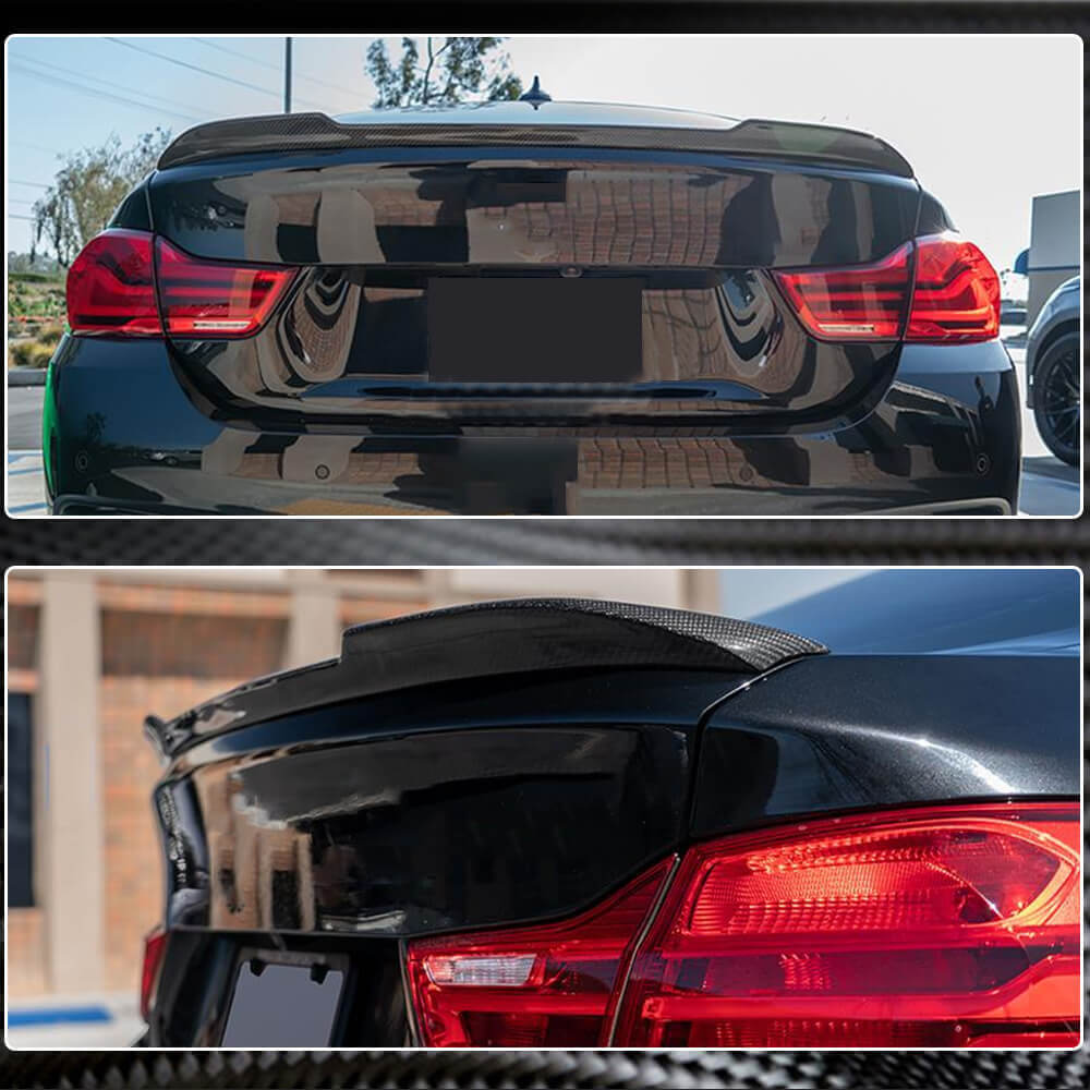 BMW 4 Series F36 Gran Coupe 2014-2019 Rear Trunk Spoiler Carbon Fiber-Ahacarbon