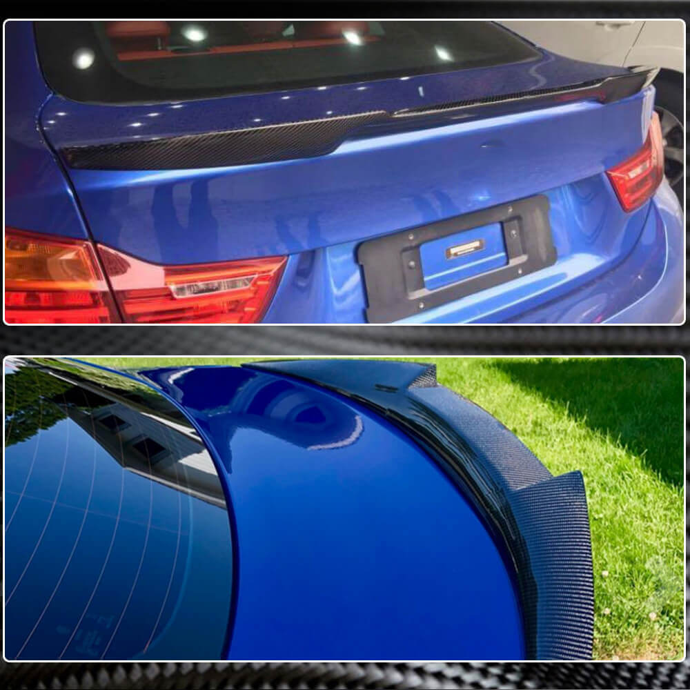 BMW 4 Series F36 420i 428i 435i 440i Gran Coupe 2014-2019 Carbon Fiber Rear Trunk Spoiler-Ahacarbon
