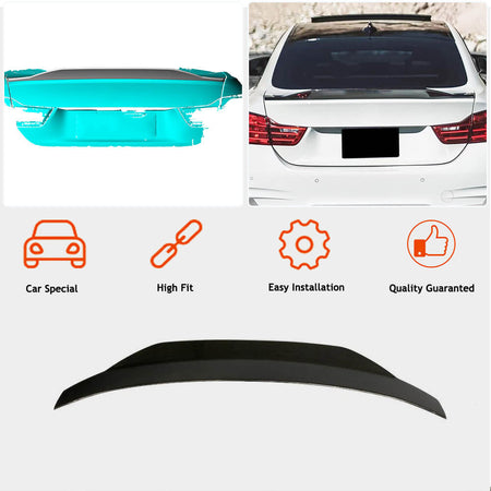 BMW 4 Series F36 2014-2019 Rear Trunk Spoiler Carbon Fiber-Ahacarbon