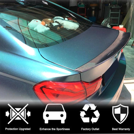 BMW 4 Series F36 2014-2019 Rear Trunk Spoiler Carbon Fiber-Ahacarbon
